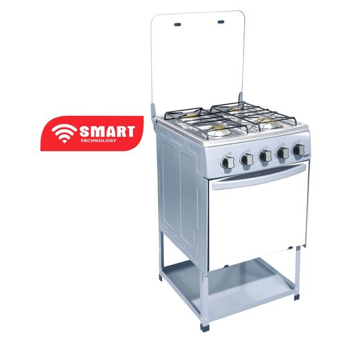 CUISINIERE SMART MINI FOUR SMART 4 FEUX INOX AVEC PIED (STC-5050PA)